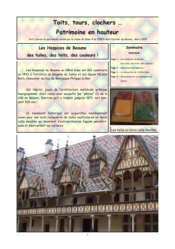 Toits, tours, clochers … Patrimoine en hauteur