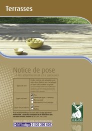 Notice de pose Terrasses - Cerland