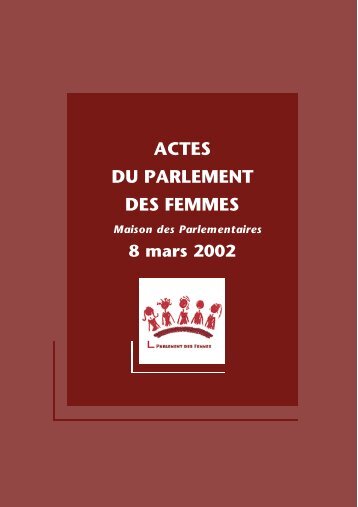 ACTES DU PARLEMENT DES FEMMES