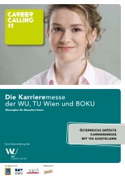 Die Karrieremesse der WU, TU Wien und BOKU - Career Calling