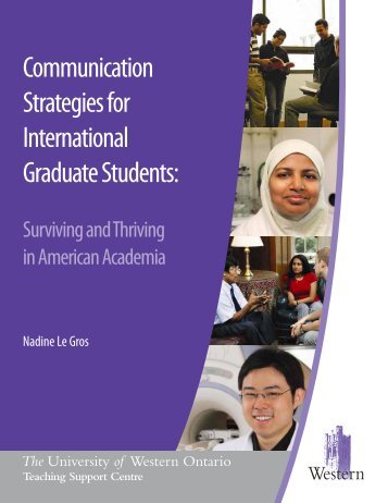 Communication Strategies for International Graduate Students: