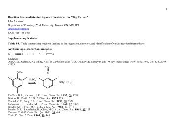 1 Reaction Intermediates in Organic Chemistry: the "Big Picture ...