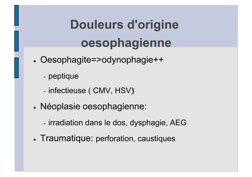 Douleurs thoraciques non angineuses - Hepato Web