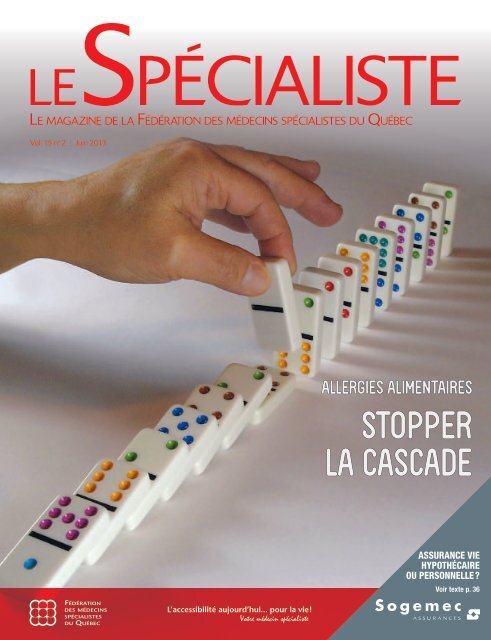 stopper lA cAscAde - Fédération des médecins spécialistes du ...