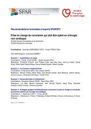 RFE coronarien en chirurgie non cardiaque - Sfar