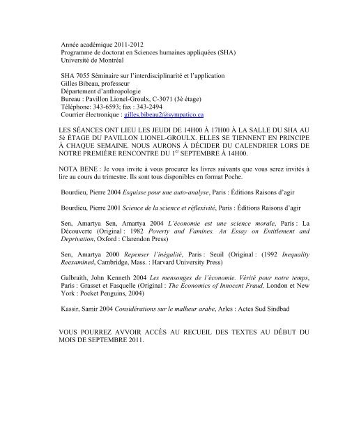 rencontre du non linéaire 2011