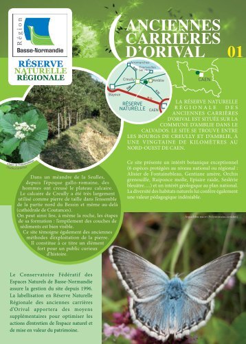 01 anciennes carrières d'orival - Réserves Naturelles de France