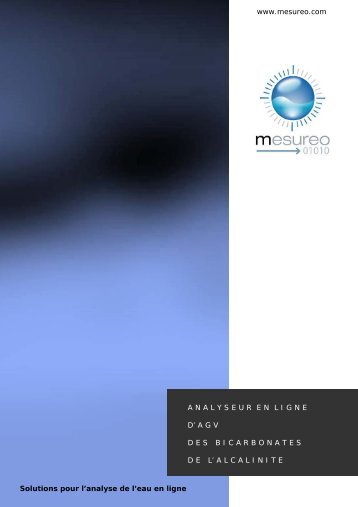 AnaSense® Analyseur en ligne d'AGV, des bicarbonates - Mesureo