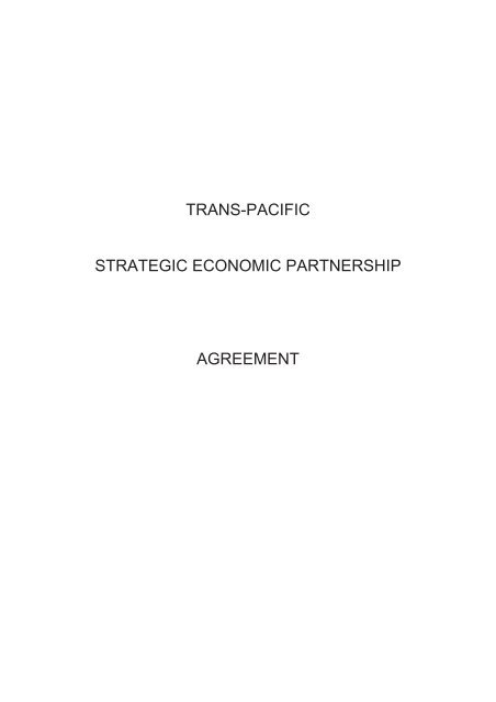 Original 2005 TPP Agreement - CARL - ABRC