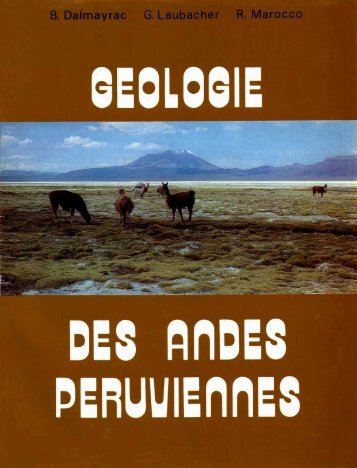 Géologie des Andes péruviennes : caractères généraux de l ... - IRD