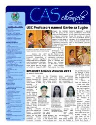 USC Professors named Garbo sa Sugbo - College of Arts and ...