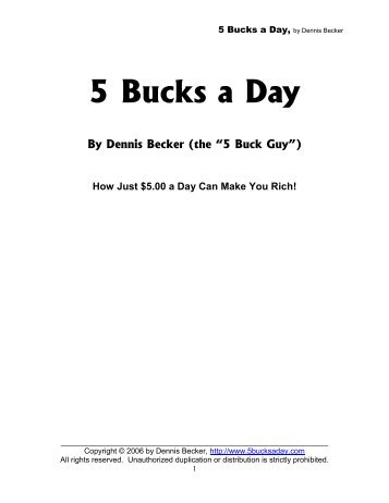 5 Bucks a Day - Dec 2006 Version.pdf - Index of