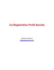 Co-Registration Profit Secrets