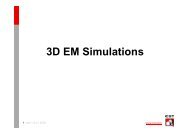 3D EM Simulations