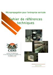 Micropropagation pour l'entreprise serricole - Accueil