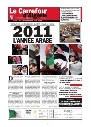 L'ANNÉE ARABE - Le Carrefour d'Algérie