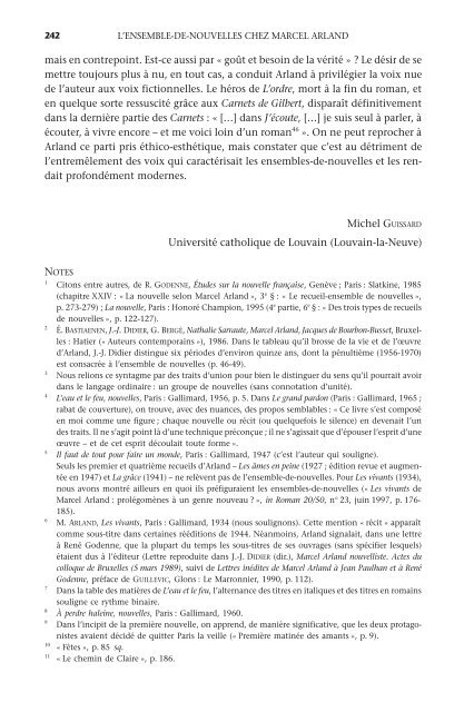 La nouvelle de langue française, aux frontières des ... - L'esprit Livre