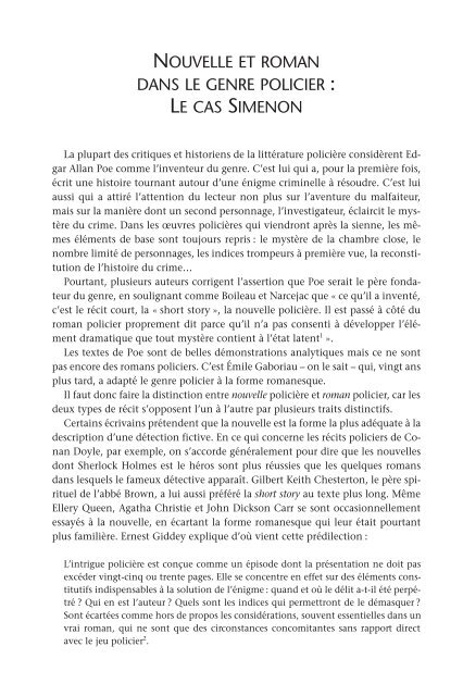 La nouvelle de langue française, aux frontières des ... - L'esprit Livre