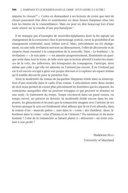 La nouvelle de langue française, aux frontières des ... - L'esprit Livre