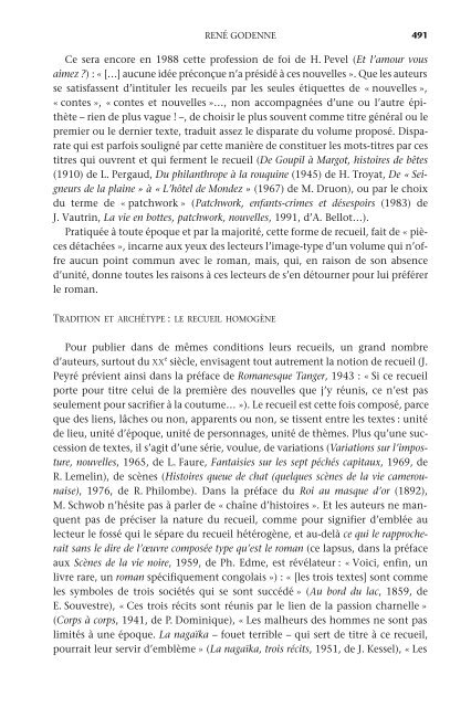 La nouvelle de langue française, aux frontières des ... - L'esprit Livre