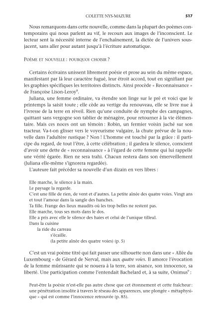 La nouvelle de langue française, aux frontières des ... - L'esprit Livre