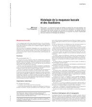 Histologie de la muqueuse buccale et des ... - Belbacha Dental