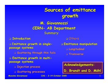 2 - CERN Accelerator School