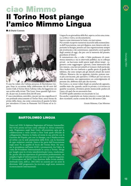 Romolo e Mimmo sarete sempre con noi! - Rivista Lions