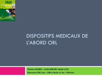 Dispositifs médicaux de l'abord ORL - Euro-Pharmat