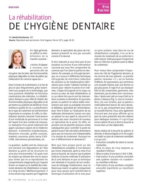 L'orthodontie - Ordre des hygiénistes dentaires du Québec