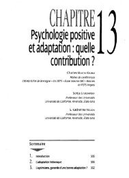 Psychologie positive et adaptation - Sonja Lyubomirsky