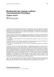 Biodiversité des champs cultivés : l'enrichissement floristique - Inra