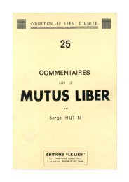 Commentaire sur le Mutus Liber (pdf) - Labirinto Ermetico