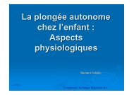 physiologie de la plongee enfants