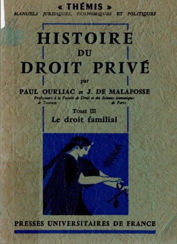 Le droit familial - Histoire du droit