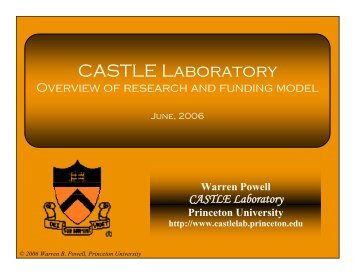 CASTLE Laboratory - CASTLE Lab - Princeton University