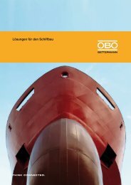 Lösungen für den Schiffbau - OBO Bettermann