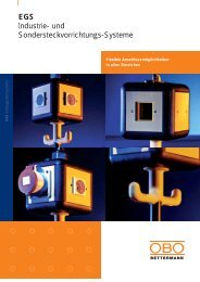 und Sondersteckvorrichtungs-Systeme - OBO Bettermann