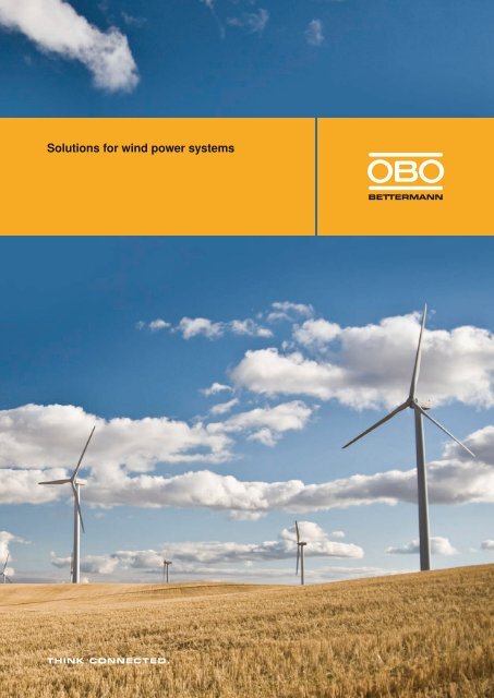Solutions for wind power systems - OBO Bettermann