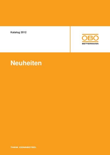 Neuheiten 2012 - OBO Bettermann