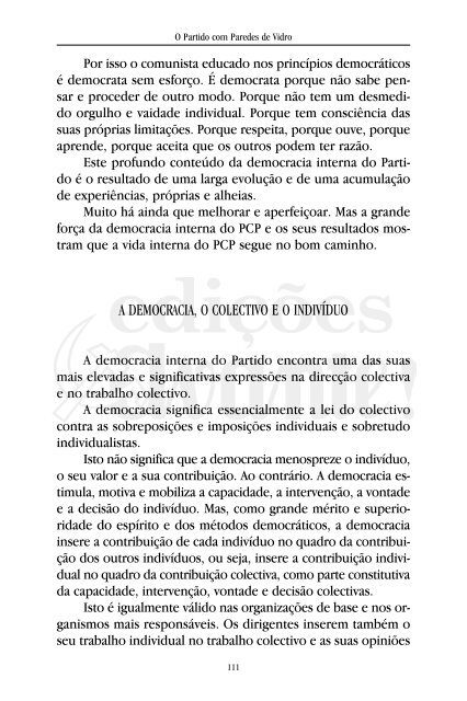 O Partido com Paredes de Vidro - Partido Comunista Português