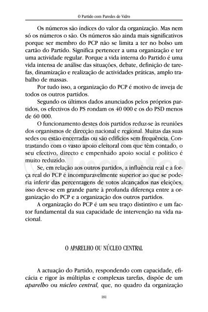 O Partido com Paredes de Vidro - Partido Comunista Português