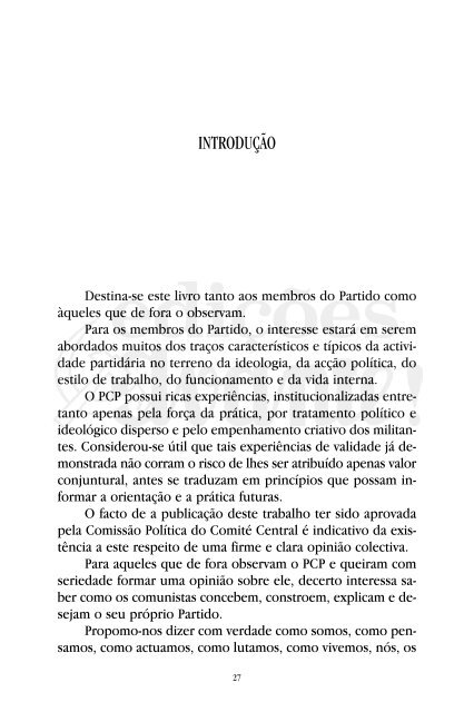 O Partido com Paredes de Vidro - Partido Comunista Português