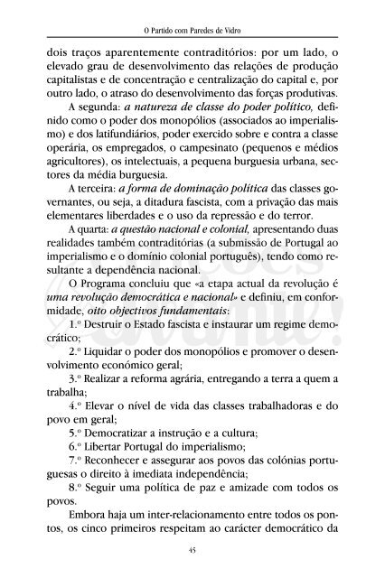 O Partido com Paredes de Vidro - Partido Comunista Português