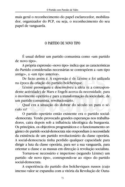 O Partido com Paredes de Vidro - Partido Comunista Português