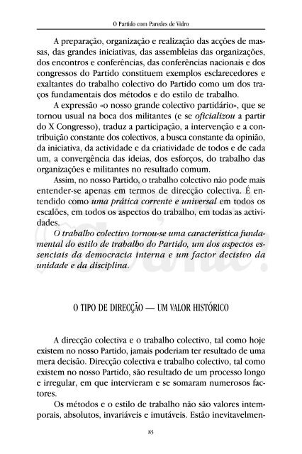 O Partido com Paredes de Vidro - Partido Comunista Português