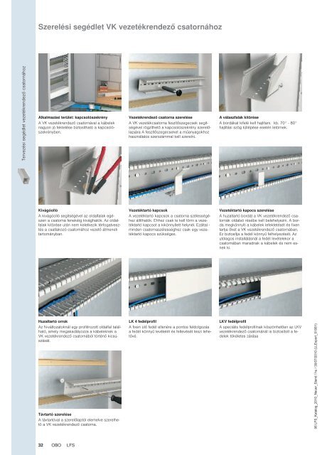 LFS Vezetékelrendezési rendszerek - OBO Bettermann