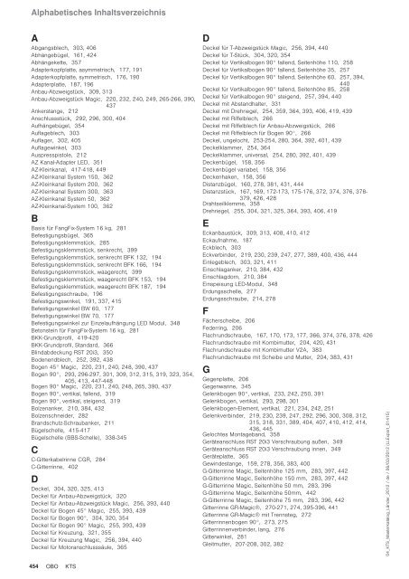 KTS | Edelstahl-Systeme V2A - OBO Bettermann