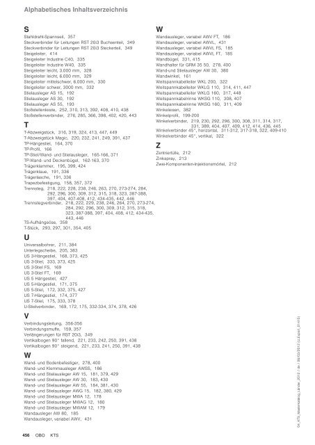 KTS | Edelstahl-Systeme V2A - OBO Bettermann