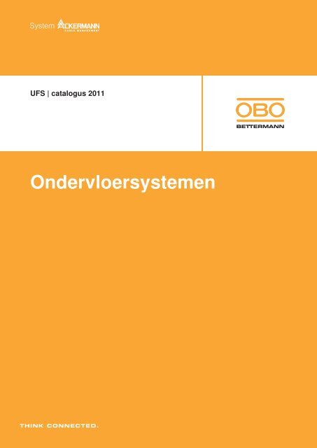 Cataloog UFS Ondervloersystemen - OBO Bettermann
